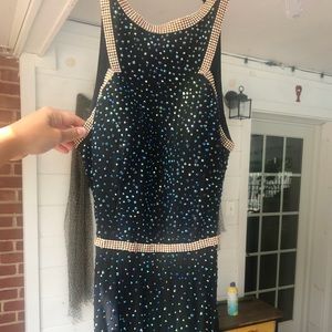 Jovani Gem Black Gown